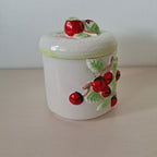 Jar with lid, fruit decoration, L