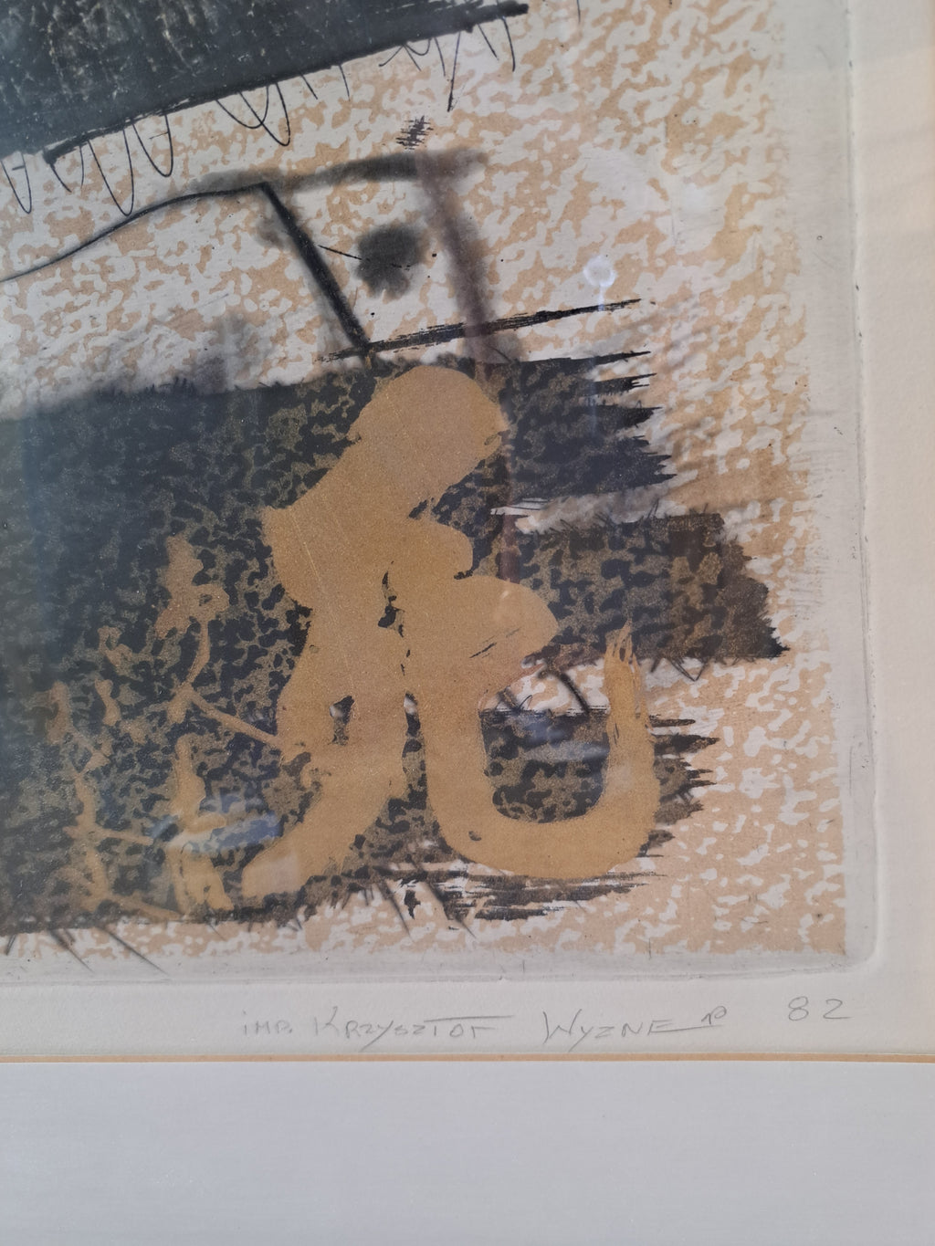 Krzysztof Wyzner – Sciana No. 12, litografia