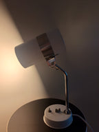 L & P Turku, pöytävalaisin, EVP60, valkoinen