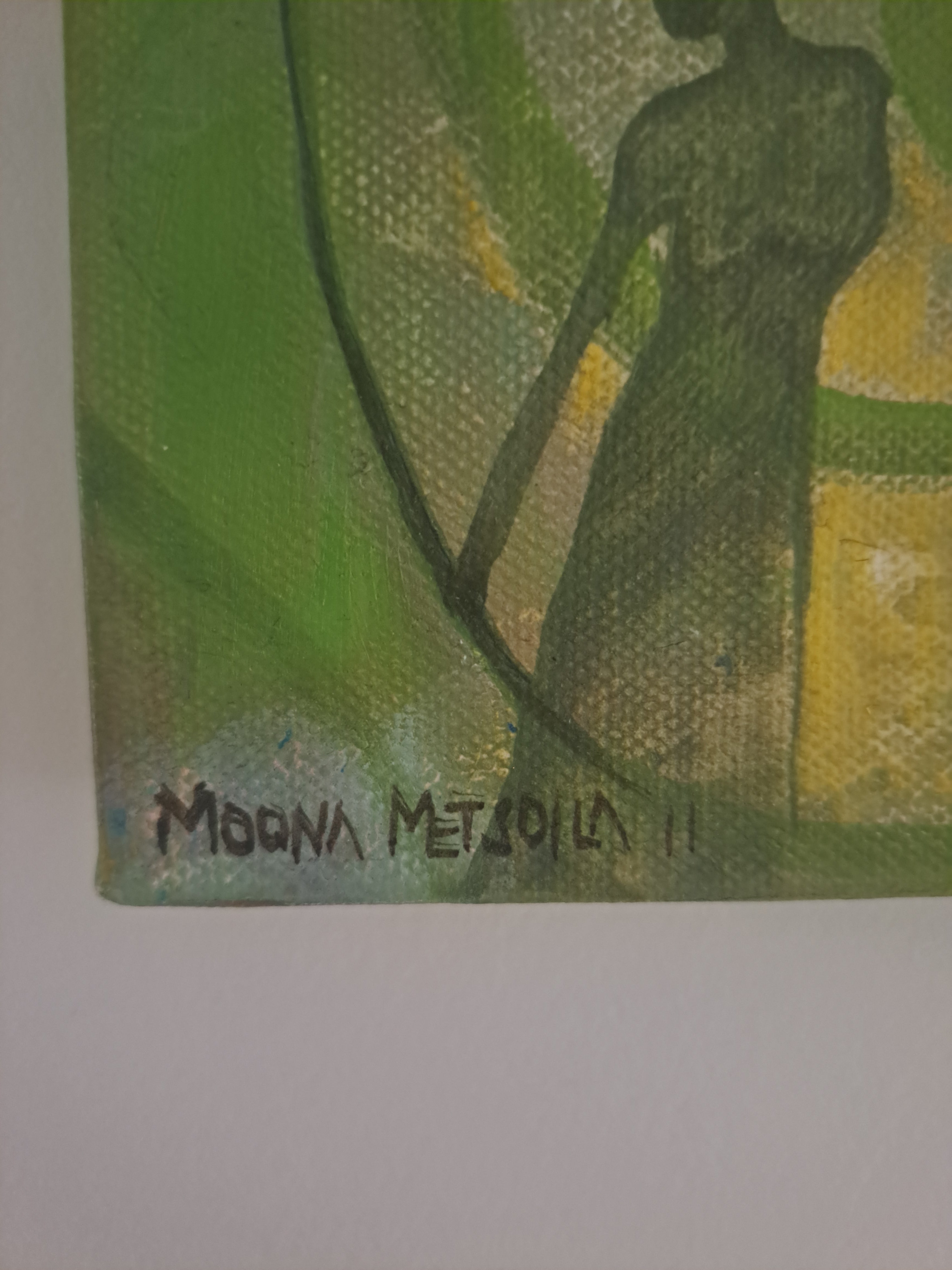 Moona Metsoila, "Pohjoinen Rakas", öljyvärityö