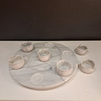 Marmorinen dippikulhosetti