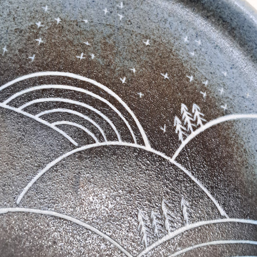 "Tähtitaivas" keramiikka lautanen