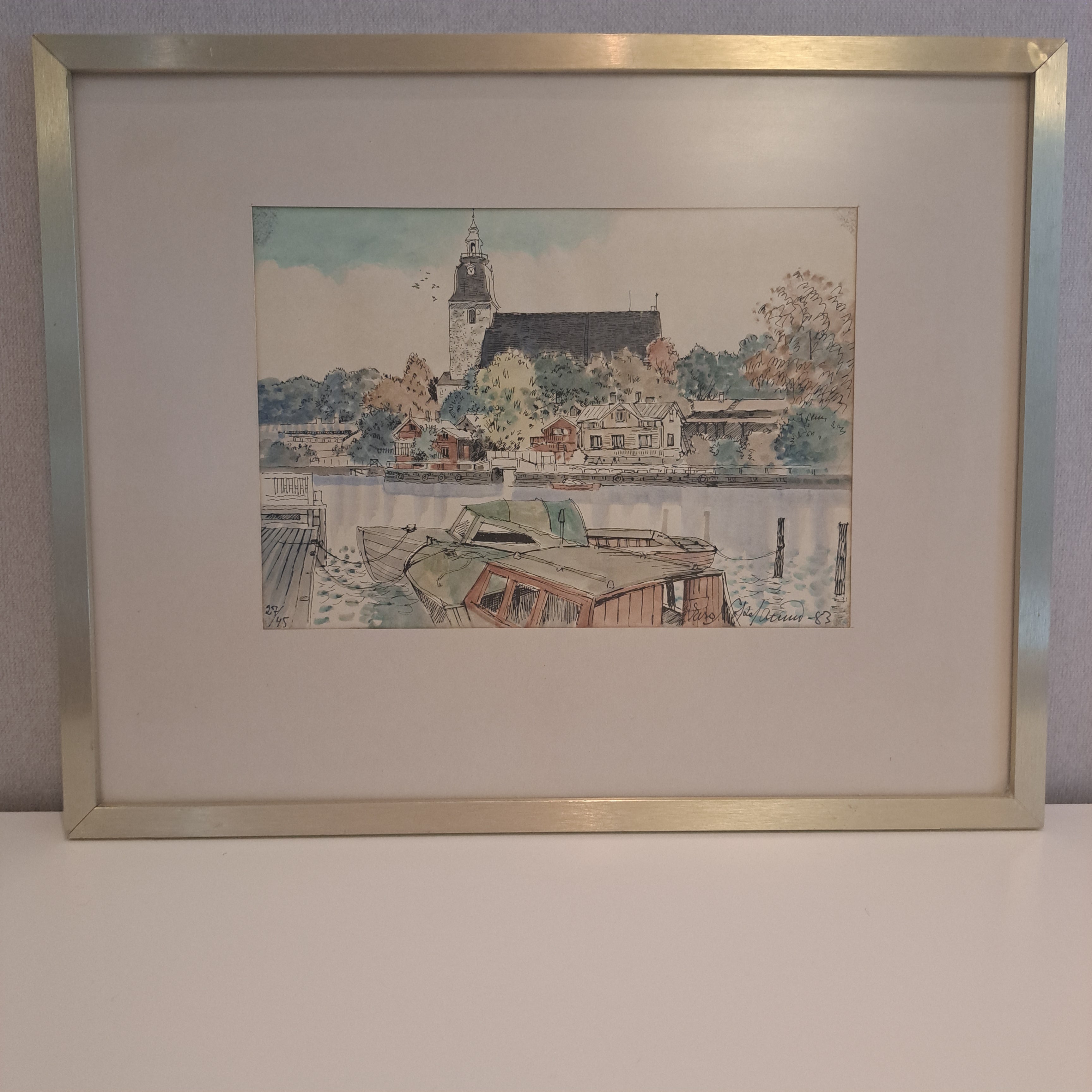 Akvarelli Naantalista