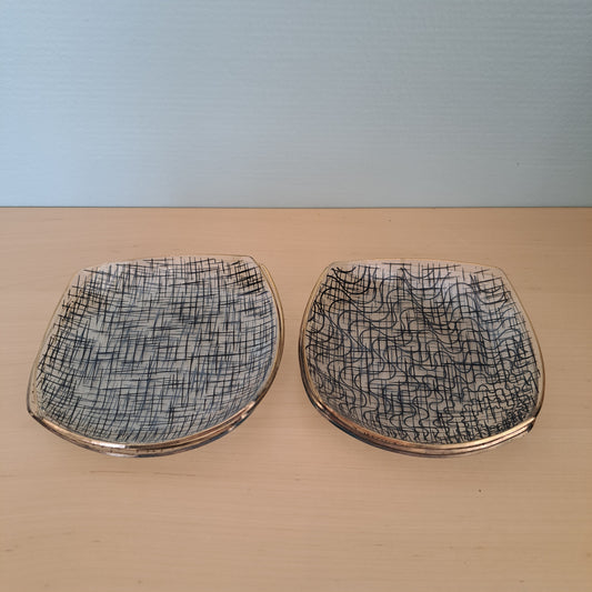Vintage lasilautaset