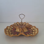 Serving dish, three compartments