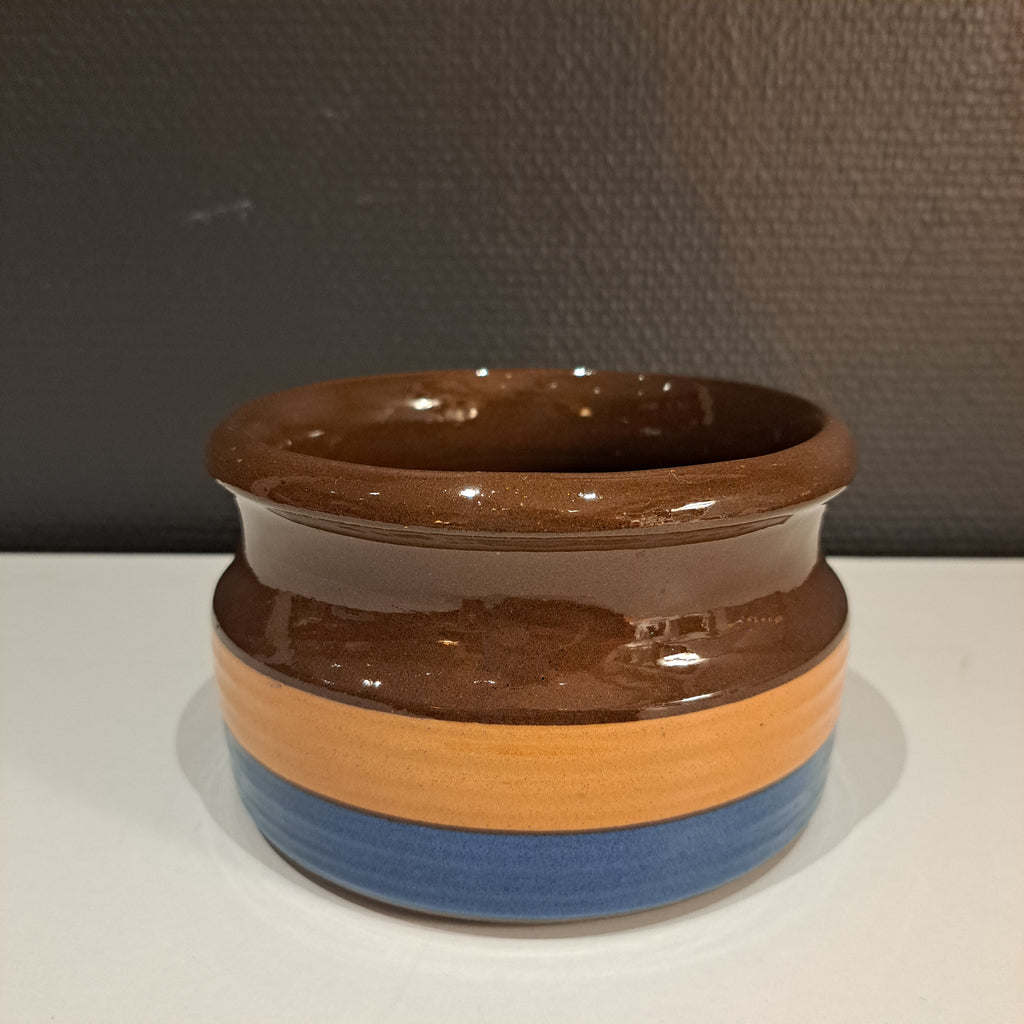 Kupittaan clay, bowl, striped
