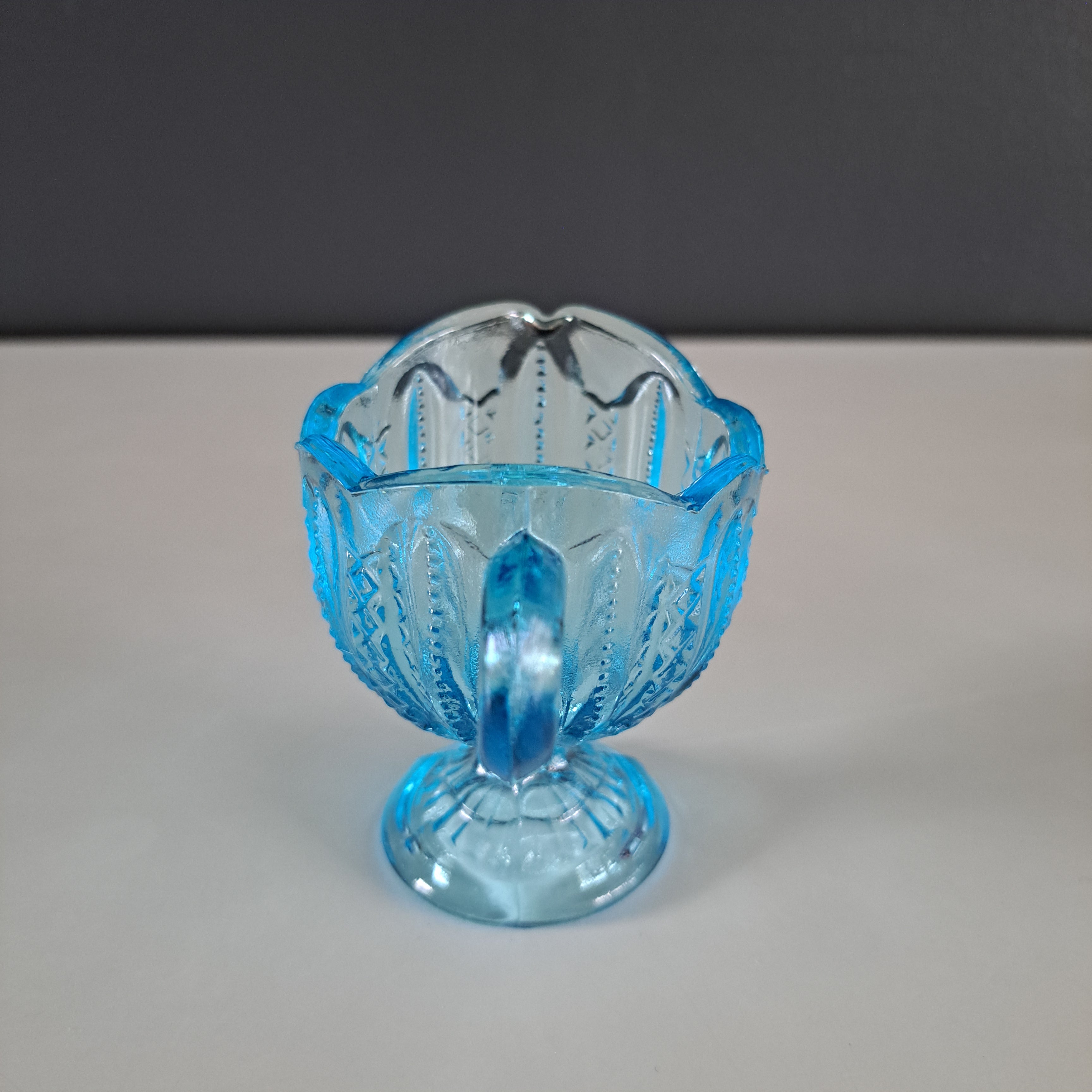 Nuutajärvi, sugar bowl and creamer, turquoise