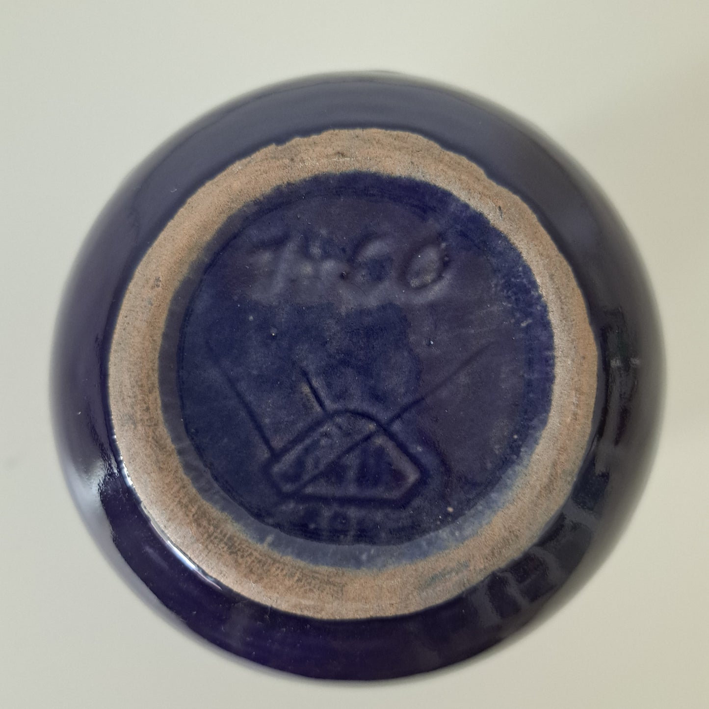 Strehla Keramik, maljakko, sininen