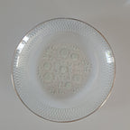 Vintage Heye Filigran Glass, lasilautaset 4 kpl + 1 kpl