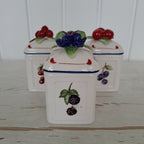 Villeroy &amp; Boch, jam jars with tray