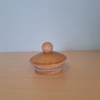 Höganäs Keramik, vihreä sokerikko/kannellinen purnukka
