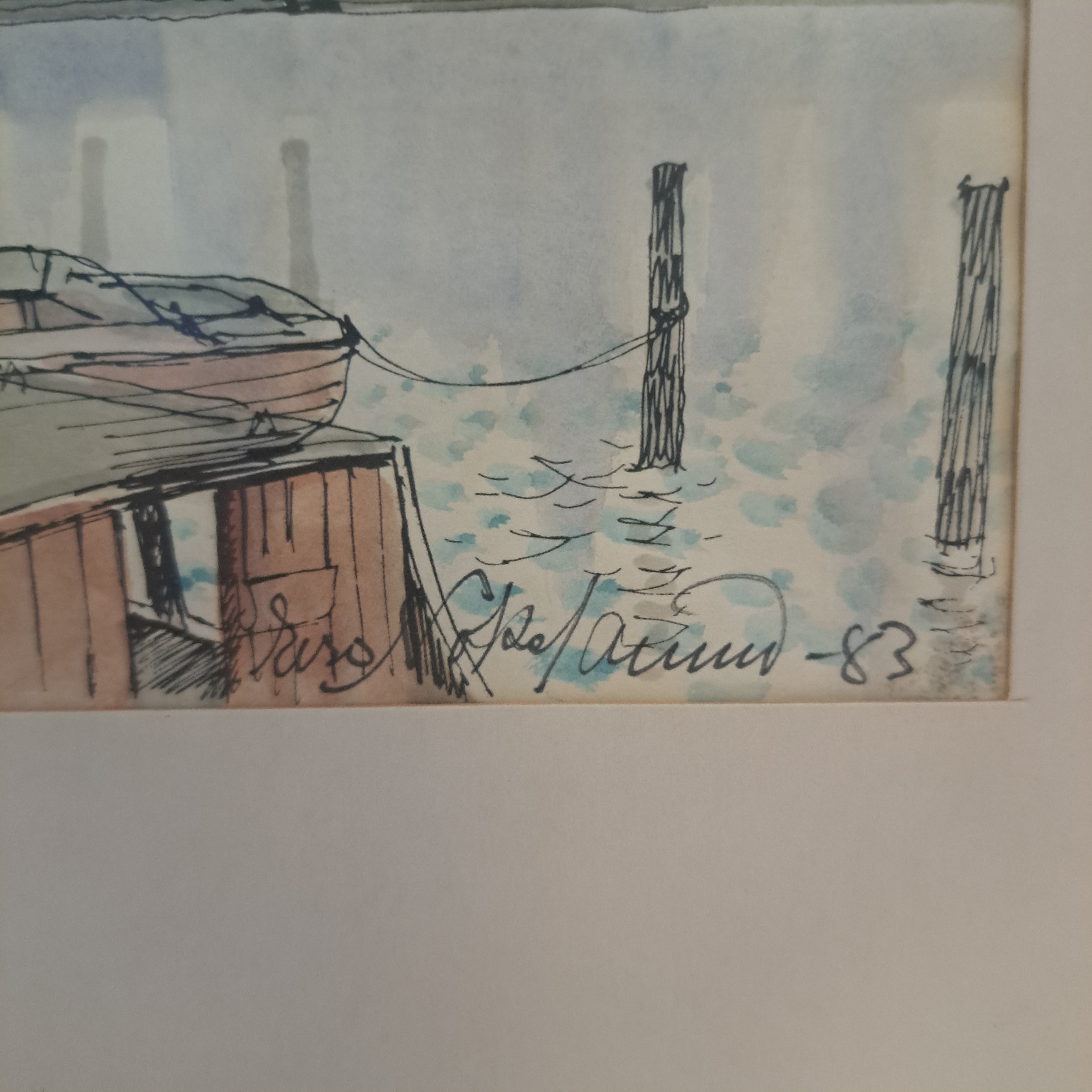 Akvarelli Naantalista