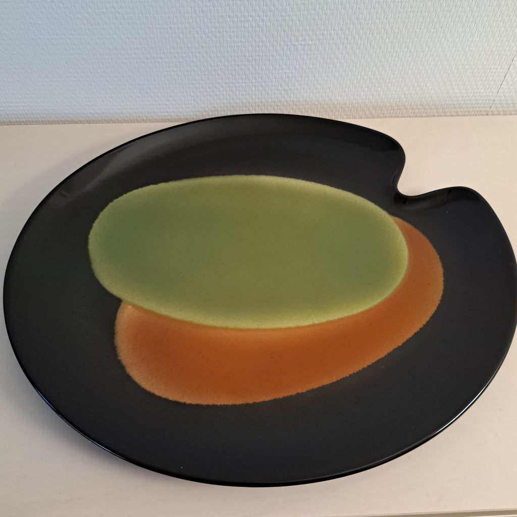 Arabia, Paletti platter, green/brown/black