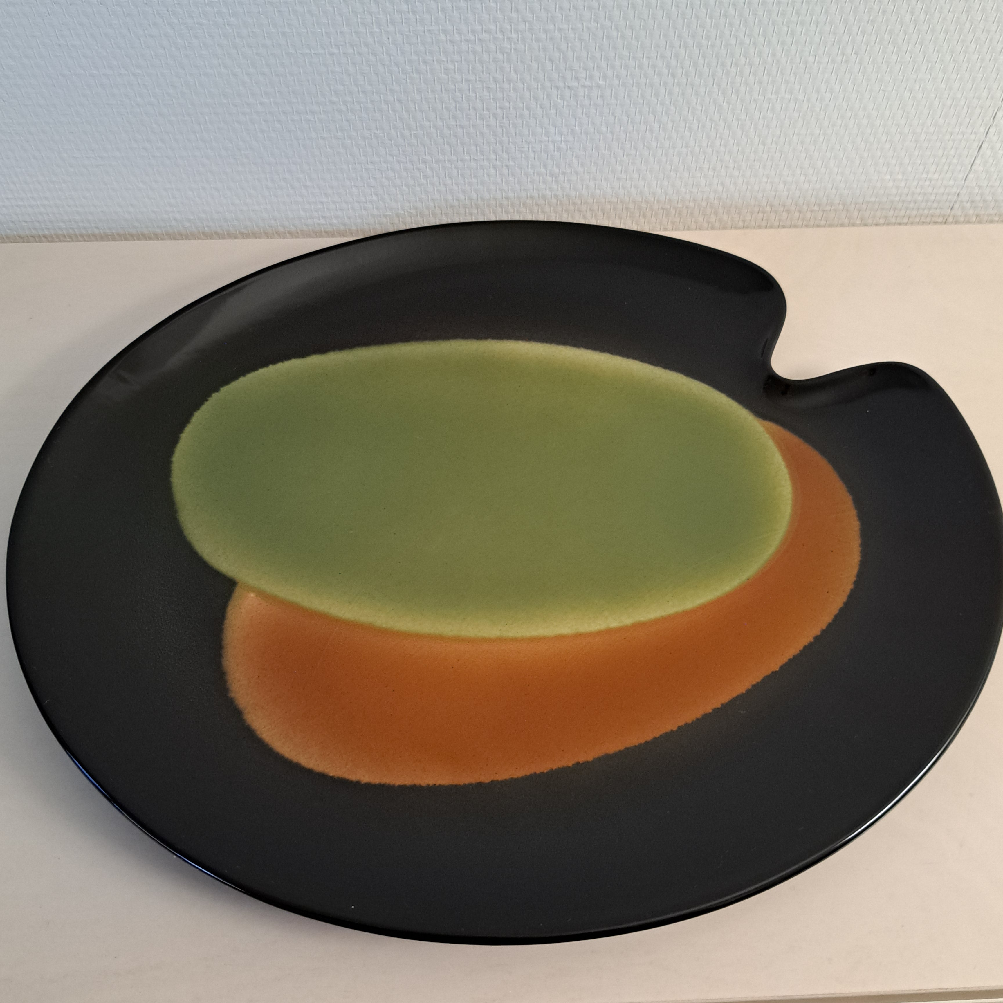 Arabia, Paletti platter, green/brown/black
